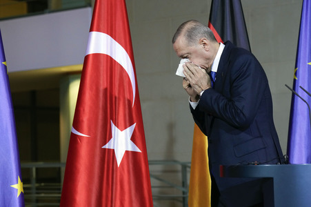 Empfang von Recep Tayyip Erdogan im Kanzleramt in Berlin