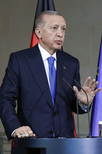 Empfang von Recep Tayyip Erdogan im Kanzleramt in Berlin