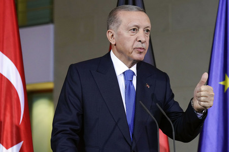 Empfang von Recep Tayyip Erdogan im Kanzleramt in Berlin