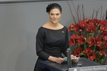 Kronprinzessin Victoria von Schweden bei der Gedenkveranstaltung zum Volkstrauertag in Berlin