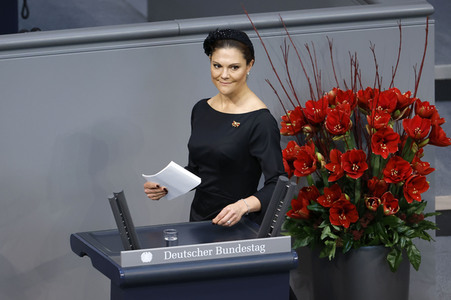 Kronprinzessin Victoria von Schweden bei der Gedenkveranstaltung zum Volkstrauertag in Berlin