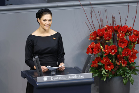 Kronprinzessin Victoria von Schweden bei der Gedenkveranstaltung zum Volkstrauertag in Berlin