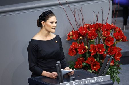 Kronprinzessin Victoria von Schweden bei der Gedenkveranstaltung zum Volkstrauertag in Berlin