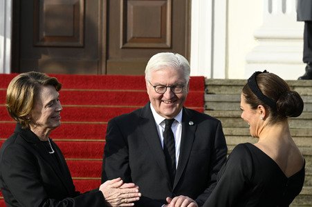 Empfang von Kronprinzessin Victoria von Schweden und Prinz Daniel von Schweden im Schloss Bellevue in Berlin