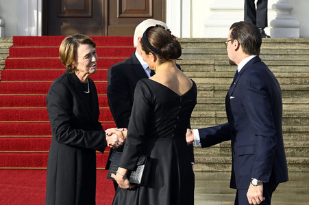 Empfang von Kronprinzessin Victoria von Schweden und Prinz Daniel von Schweden im Schloss Bellevue in Berlin