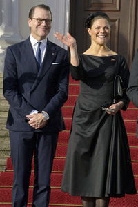 Empfang von Kronprinzessin Victoria von Schweden und Prinz Daniel von Schweden im Schloss Bellevue in Berlin