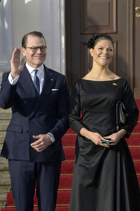 Empfang von Kronprinzessin Victoria von Schweden und Prinz Daniel von Schweden im Schloss Bellevue in Berlin