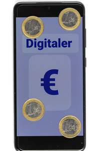Symbolfoto Digitaler Euro