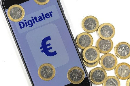 Symbolfoto Digitaler Euro
