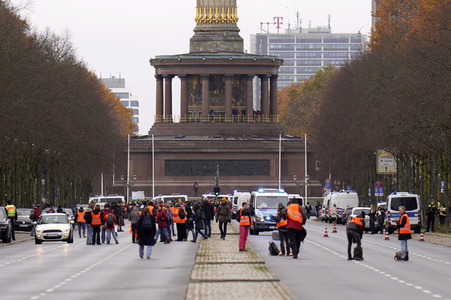 Protestaktionen der 'Letzten Generation' in Berlin