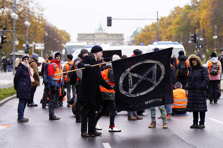 Protestaktionen der 'Letzten Generation' in Berlin