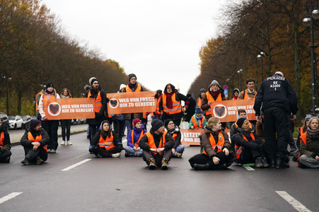 Protestaktionen der 'Letzten Generation' in Berlin
