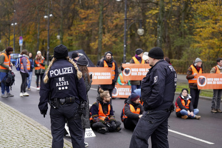 Protestaktionen der 'Letzten Generation' in Berlin