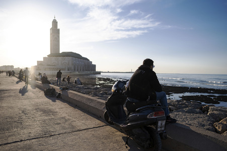Die Hassan-II.-Moschee in Casablanca