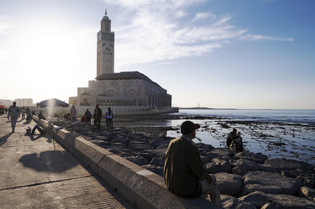 Die Hassan-II.-Moschee in Casablanca