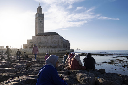 Die Hassan-II.-Moschee in Casablanca