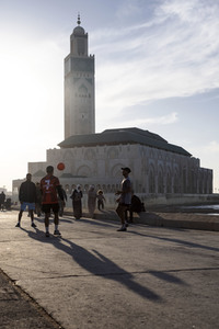 Die Hassan-II.-Moschee in Casablanca
