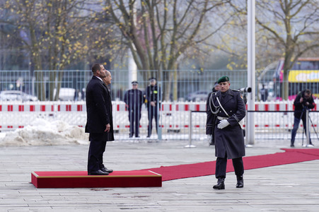 Empfang des Premierministers von Malta im Kanzleramt in Berlin