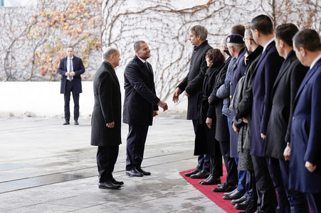 Empfang des Premierministers von Malta im Kanzleramt in Berlin