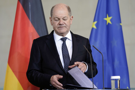 Empfang des Premierministers von Malta im Kanzleramt in Berlin