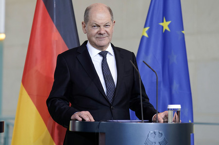 Empfang des Premierministers von Malta im Kanzleramt in Berlin