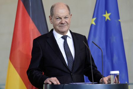 Empfang des Premierministers von Malta im Kanzleramt in Berlin