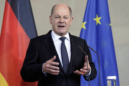 Empfang des Premierministers von Malta im Kanzleramt in Berlin