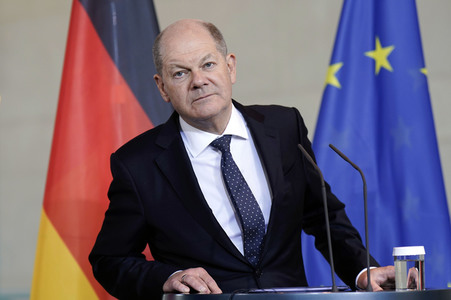 Empfang des Premierministers von Malta im Kanzleramt in Berlin