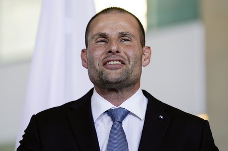 Empfang des Premierministers von Malta im Kanzleramt in Berlin