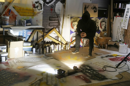 Ausstellungseröffung 'Banksy - A Vandal Turned Idol' in Berlin