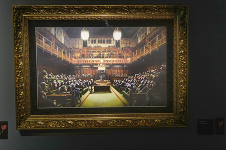 Ausstellungseröffung 'Banksy - A Vandal Turned Idol' in Berlin