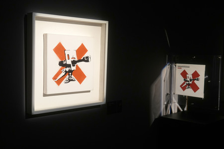 Ausstellungseröffung 'Banksy - A Vandal Turned Idol' in Berlin