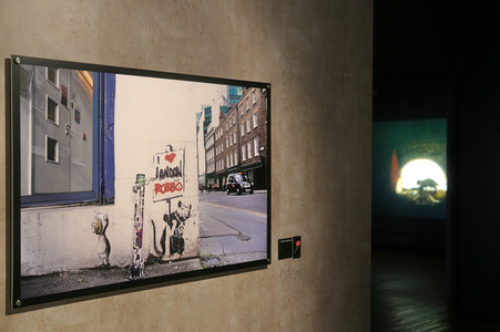 Ausstellungseröffung 'Banksy - A Vandal Turned Idol' in Berlin