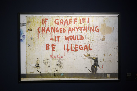 Ausstellungseröffung 'Banksy - A Vandal Turned Idol' in Berlin