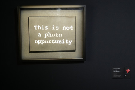 Ausstellungseröffung 'Banksy - A Vandal Turned Idol' in Berlin