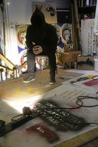 Ausstellungseröffung 'Banksy - A Vandal Turned Idol' in Berlin