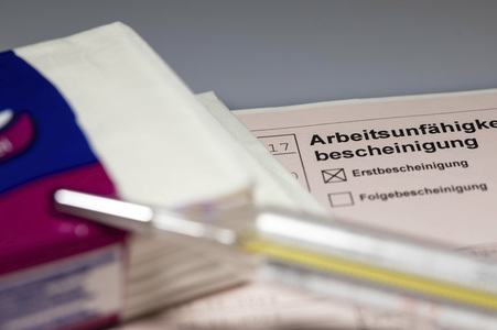 Symbolfoto Arbeitsunfähigkeitsbescheinigung