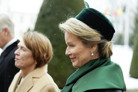 Begrüßung von König Philippe und Königin Mathilde von Belgien mit militärischen Ehren in Berlin