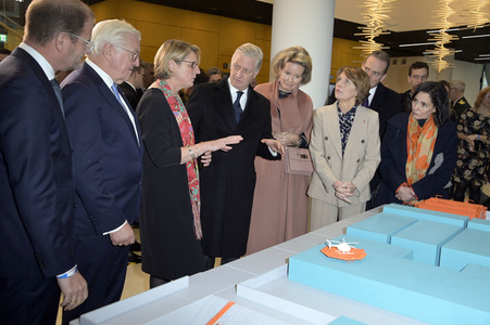 König Philippe und Königin Mathilde der Belgier beim Besuch von 50Hertz Transmission in Berlin