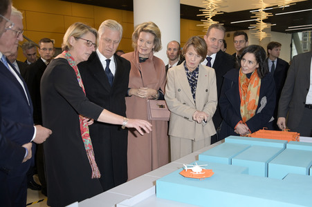 König Philippe und Königin Mathilde der Belgier beim Besuch von 50Hertz Transmission in Berlin
