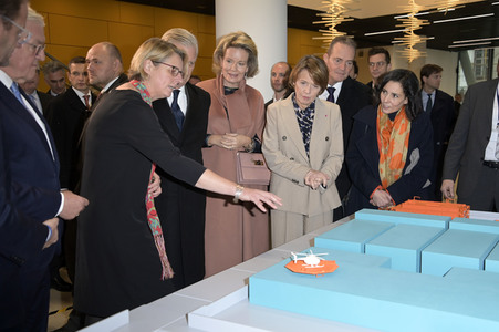 König Philippe und Königin Mathilde der Belgier beim Besuch von 50Hertz Transmission in Berlin