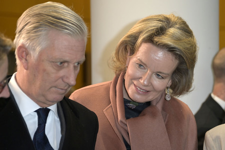 König Philippe und Königin Mathilde der Belgier beim Besuch von 50Hertz Transmission in Berlin