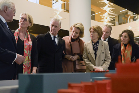 König Philippe und Königin Mathilde der Belgier beim Besuch von 50Hertz Transmission in Berlin