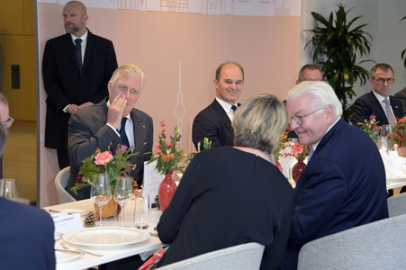 König Philippe und Königin Mathilde der Belgier beim Besuch von 50Hertz Transmission in Berlin