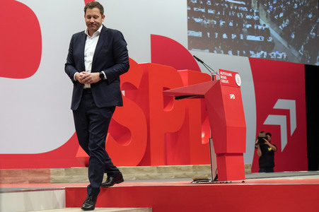 Ordentlicher Bundesparteitag der SPD 2023 in Berlin