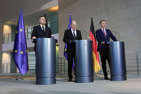 Pressestatement zur Einigung für den Bundeshaushalt 2024 in Berlin