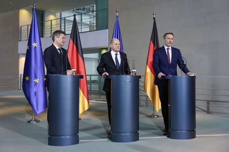 Pressestatement zur Einigung für den Bundeshaushalt 2024 in Berlin