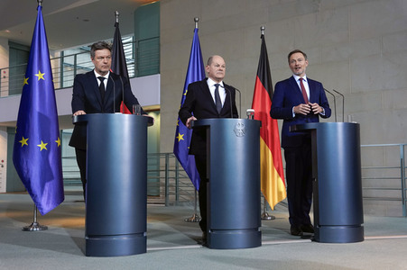Pressestatement zur Einigung für den Bundeshaushalt 2024 in Berlin