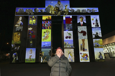 Otto Waalkes bei der Eröffnung der Lichtspiele am Global Gate in Hamburg