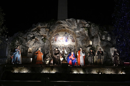 Weihnachten auf dem Petersplatz in Rom